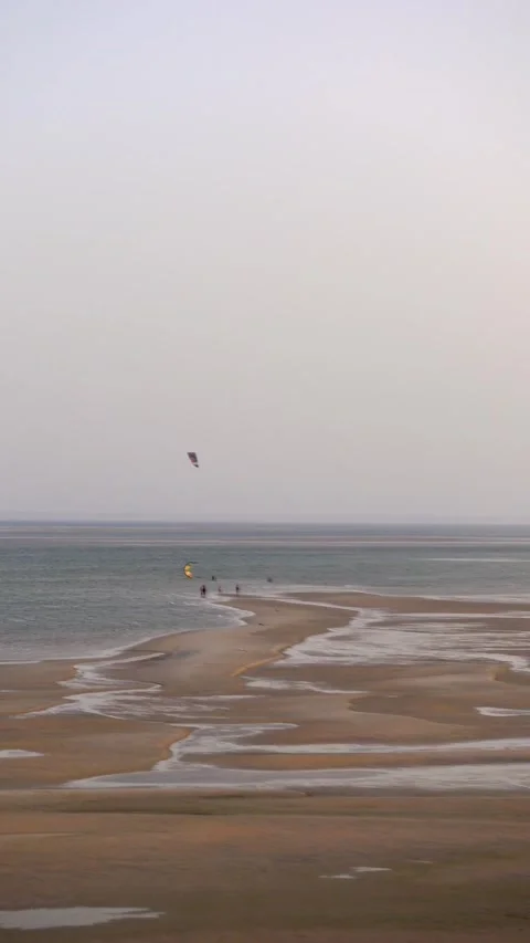 Kit surfing in morocco Stock Footage 255610831