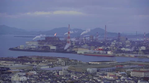 Kitakyushu from Takohanama Stock-Footage 161879528