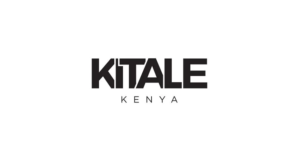 Kitale in the Kenya emblem. The design features a geometric style, vector i.. Stock Illustration