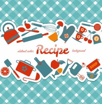 Kitchen abstract background. Stock Illustration