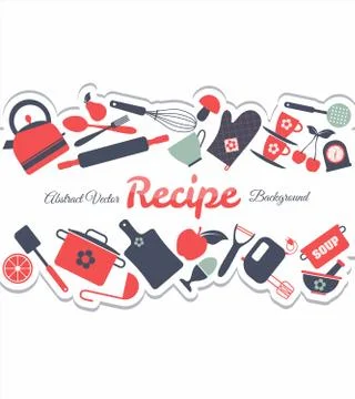 Kitchen abstract background. Stock Illustration