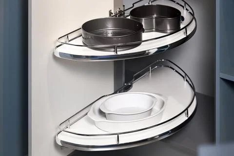 Kitchen access mechanism Magic corner for Blind Corner Cabinets. Solution for a 写真素材