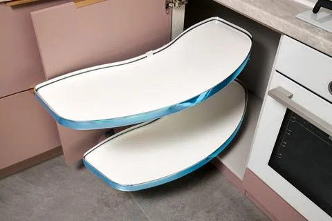 Kitchen access mechanism Magic corner for Blind Corner Cabinets. Solution for a 写真素材