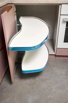 Kitchen access mechanism Magic corner for Blind Corner Cabinets. Solution for a 写真素材