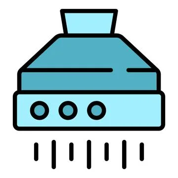 Kitchen air vent icon vector flat Stock Illustration