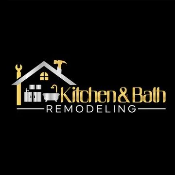 Kitchen and Bath logo design-Kitchen and Bath vector icon design Stock Illustration