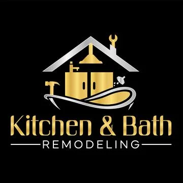 Kitchen and Bath logo design-Kitchen and Bath vector icon design Stock Illustration