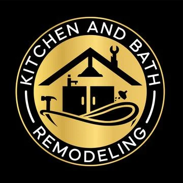 Kitchen and Bath logo design-Kitchen and Bath vector icon design Stock Illustration