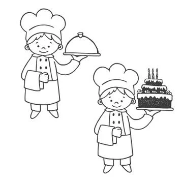 Kitchen and confectioner vector illustration Stock Illustration