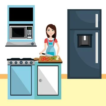 Kitchen and cooking graphic Stock Illustration