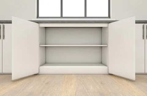 Kitchen And Cupboards Stock Illustration