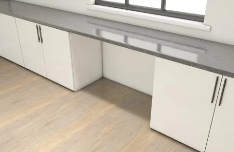 Kitchen And Cupboards Stock Illustration