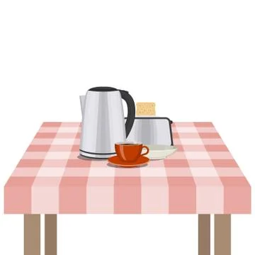 Kitchen and food preparing topic. Stock Illustration