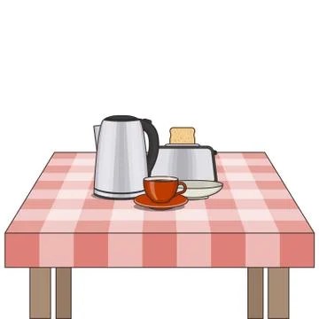 Kitchen and food preparing topic. Stock Illustration
