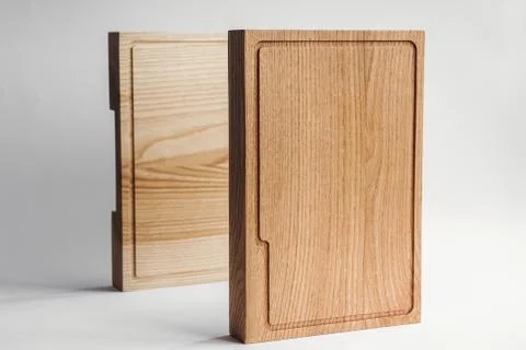 Kitchen and kitchenware. Rustic and rough crockery and utensil. Two rough woo Stock Photos