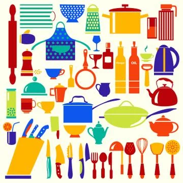 Kitchen and restaurant icon Stock Illustration