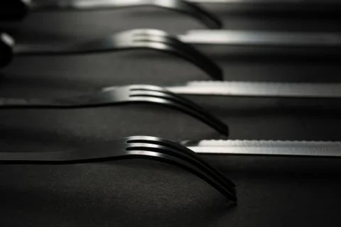 Kitchen and restaurant silverware. Foto stock