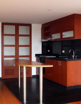 Kitchen apartment Stock Photos