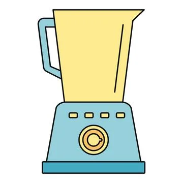 Kitchen appliance blender preparing healthy food smoothies Stock Illustration