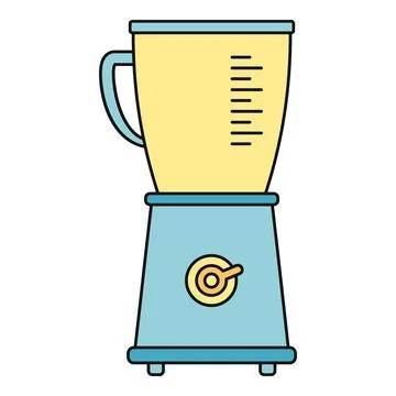 Kitchen appliance blender preparing healthy food and drink Stock Illustration