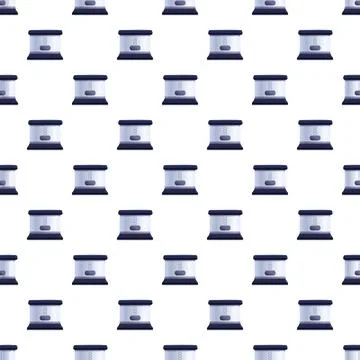 Kitchen appliance bread maker machine seamless pattern Illustrazione stock