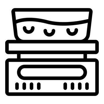 Kitchen appliance icon outline vector. Culinary scale Stock Illustration