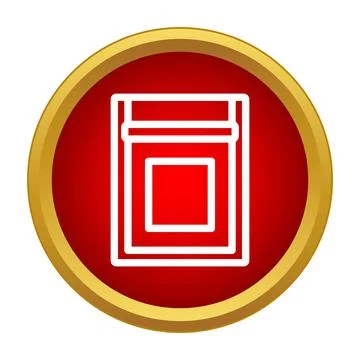Kitchen appliance icon representing dishwasher or washing machine Stock Illustration