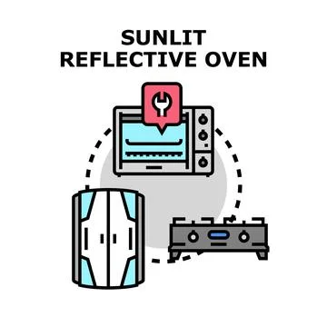 Kitchen appliance servicing with oven and gas cooker Stock Illustration