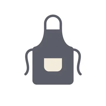 Kitchen Apron Simple Cooking and Chef Protective Wear Stock Illustration
