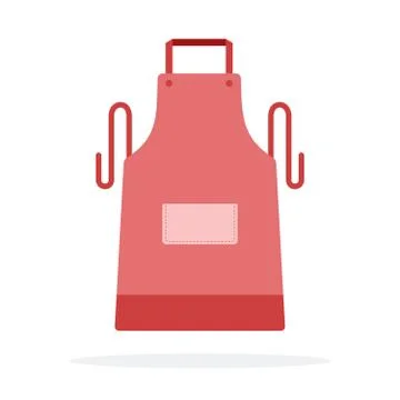 Kitchen apron vector flat isolated Stock Illustration