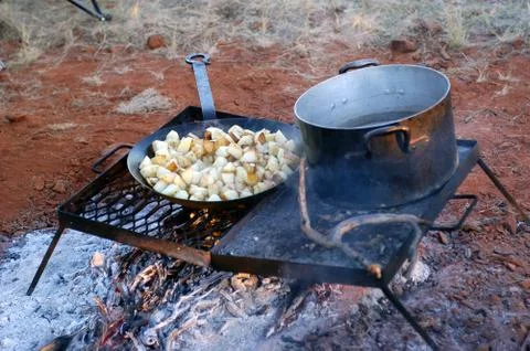 Kitchen in the australian bush Stock Photos