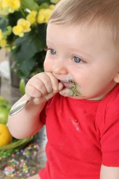 Kitchen baby Foto stock