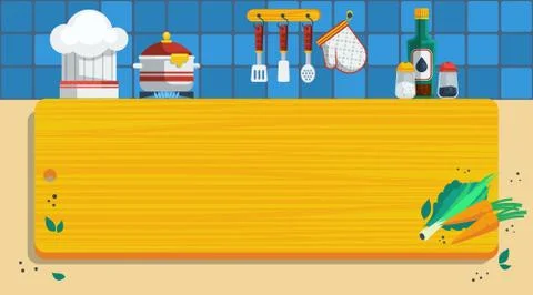Kitchen Background Illustration Ilustración de archivo