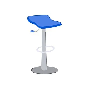 Kitchen bar stool cartoon vector illustration Illustrazione stock