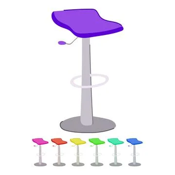 Kitchen bar stool vector cartoon graphic Stock Illustration