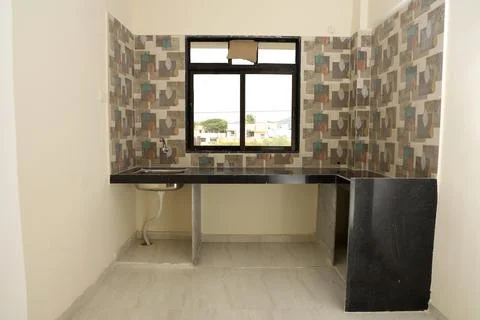 A kitchen base in a ready to stay flat Stock Photos