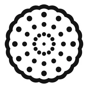 Kitchen biscuit icon, simple style Illustrazione stock