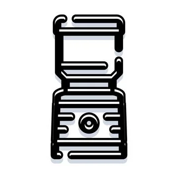 Kitchen blender appliance preparing healthy drinks icon Illustrazione stock