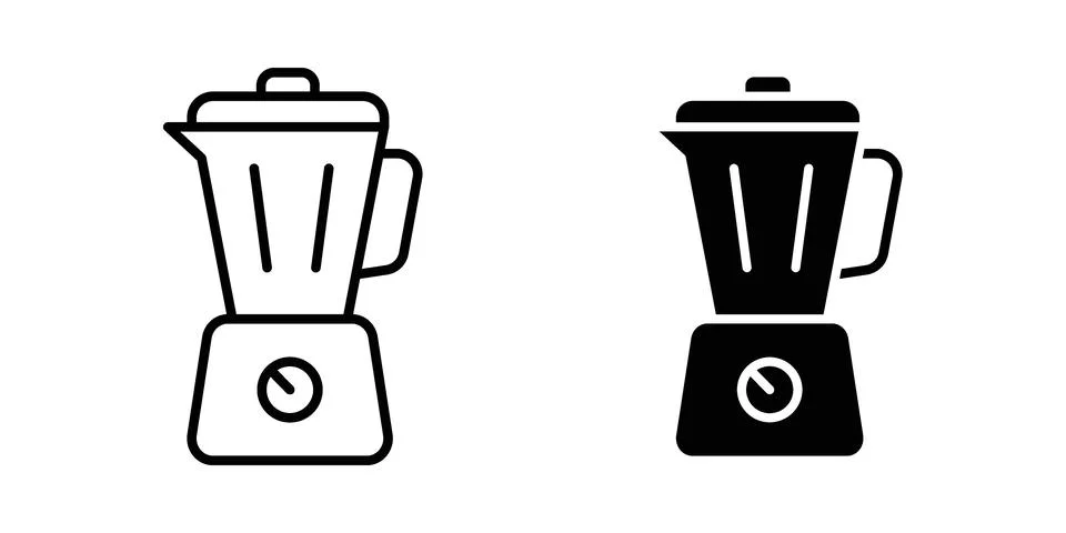 Kitchen blender icon set, collection of vector icons Stock Illustration