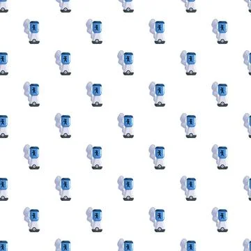 Kitchen blender juicer appliance creating seamless pattern Stock Illustration