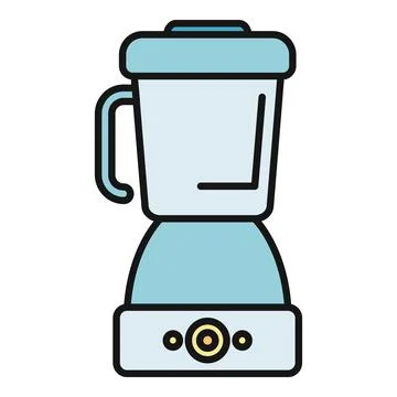 Kitchen blender preparing healthy smoothies cooking machine icon Stock Illustration