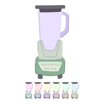 Kitchen blender vector cartoon graphic Stock Illustration