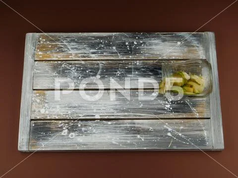 Kitchen Board cooking vegetable salad leaf cheese nut pomegranate oil Stock Photos