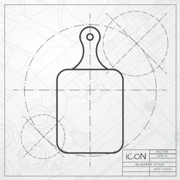 Kitchen board icon Stock Illustration