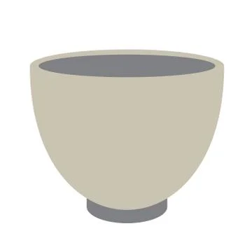 Kitchen bowl flat simple illustration Stock Illustration