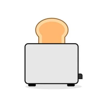 Kitchen Bread Toaster Illustration Stock Illustration
