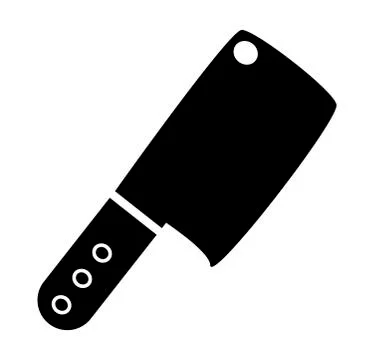 Kitchen butcher chopper vector symbol icon design. Stock Illustration