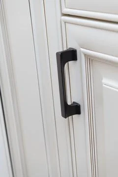 Kitchen cabinet handle Foto stock