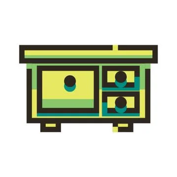 Kitchen cabinet Stock Illustration