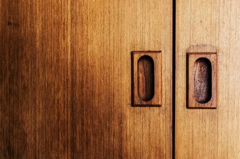 Kitchen cabinet window knob Stock Photos